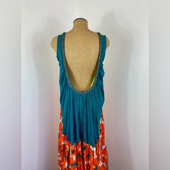 New Mimi Liberte’ Dress Michel Klein 36 FR Drop Back Gauzy Cotton Bold Beautiful - Picture 14 of 16